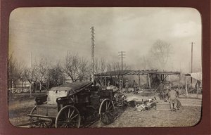 प्रथम विश्व युद्ध: 'जर्मन सेना के आक्रमण के दौरान 1914-1916 के वर्षों में यूक्रेन। बमबारी की जगह पर सेना (बी/डब्ल्यू फोटो)