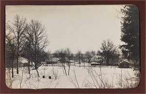 प्रथम विश्व युद्ध: 'जर्मन सेना के आक्रमण के दौरान 1914-1916 के वर्षों में यूक्रेन। बर्फ के साथ लैंडस्केप (बी/डब्ल्यू फोटो)