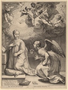 घोषणा द्वारा Hendrik Goltzius