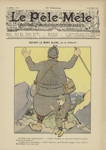 मोंट ब्लांक के सामने। पेले-मेले के लिए चित्रण, 1902