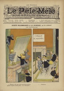युवाओं को खेलों की सलाह दी। स्केटिंग। पेले-मेले के लिए चित्रण, 1902