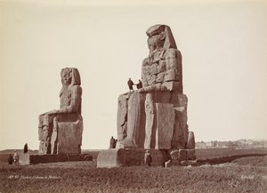 Thebes, The Colossi of Memnon, 1870s।