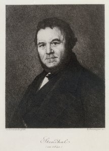 1840 में मैरी-हेनरी बेले का पोर्ट्रेट, स्टेंडल 1783-1842। द्वारा हेनरी बेरेंजिएरो
