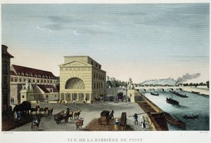बैरिएर डी पासी - "" 1810 में पेरिस का दृश्य: पेरिस की बाधाएं "" कौरवोइज़ियर द्वारा, द्वारा हेनरी कौरवोइज़ियर-वोइसिन