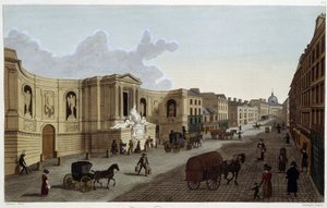 रुए डे ग्रेनेले का फव्वारा, लगभग 1820 में "" पेरिस के दृश्य "" कौरवोइज़ियर द्वारा 1827 द्वारा हेनरी कौरवोइज़ियर-वोइसिन
