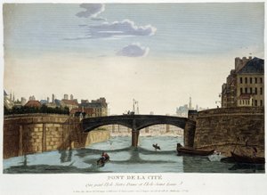 Le Pont de la Cité - कौरवोइसियर द्वारा "" पेरिस के दृश्य "" में द्वारा हेनरी कौरवोइज़ियर-वोइसिन