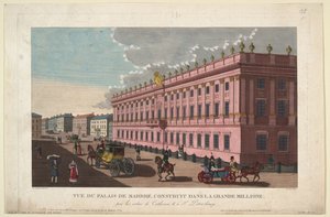 सेंट पीटर्सबर्ग में संगमरमर का महल, सी। 1811 द्वारा हेनरी कौरवोइज़ियर-वोइसिन