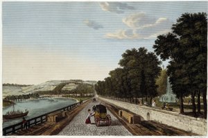 Parc St Cloud की छत का दृश्य - Courvoisier . द्वारा "" Vues de Paris"" में द्वारा हेनरी कौरवोइज़ियर-वोइसिन