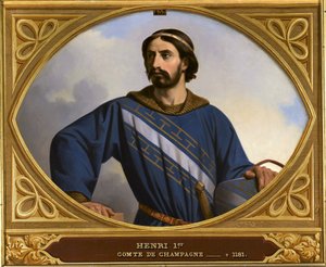 शैंपेन के काउंट हेनरी प्रथम 1127-1181, जिसे लिबरल कहा जाता है, 1844।
