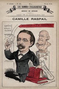 केमिली रास्पेल का कार्टून 1827-1893 अंग्रेजी राजनेता 'लेस होम्स डी'टुडे' सी। 1880 1880 हेनरी डेमारे द्वारा (1846-1888)