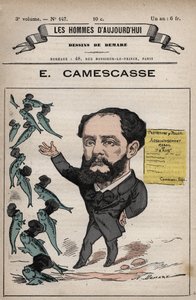 जीन लुई अर्नेस्ट कैमस्केस का कार्टून (1838-1897) वकील, फ्रांसीसी राजनीतिज्ञ - 'लेस होम्स डी'टुडे' से सी। 1880 1880 हेनरी डेमारे द्वारा (1846-1888) द्वारा हेनरी डेमरे