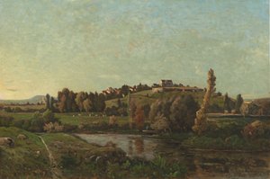 ऑवरगने में लैंडस्केप, 1870। द्वारा हेनरी जोसेफ हार्पनीज