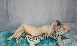 तेंदुए की त्वचा पर नग्न, ले कैंनेट, 1926