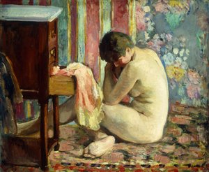 गुलाबी शर्ट के साथ नग्न; नू ए ला केमीज़ रोज़, 1926