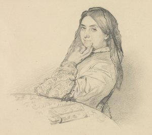 उनकी माँ का चित्रण, 1851। द्वारा हेनरी लेहमन