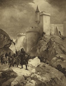 चाउल की घेराबंदी में इंग्लैंड के राजा रिचर्ड I, 1199 (गुरुत्वाकर्षण) द्वारा हेनरी लुई ड्यूप्रे