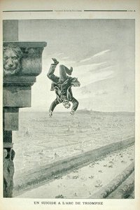 8 मई 1898 को ले पेटिट जर्नल से आर्क डी ट्रायम्फ में एक आत्महत्या द्वारा हेनरी मेयर