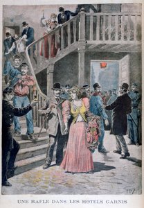 1895 में एक पेरिस होटल में वेश्याओं की गिरफ्तारी द्वारा हेनरी मेयर