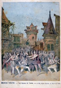 द बॉटम ऑफ द ईयर, न्यू थिएटर में समीक्षा, 1896 द्वारा हेनरी मेयर