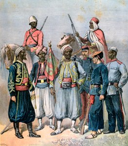 फ्रांसीसी औपनिवेशिक ताकतें, 1891। द्वारा हेनरी मेयर