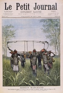 28 मई 1899 को ले पेटिट जर्नल से कांगो से नील नदी की यात्रा करने वाला मारचंद मिशन द्वारा हेनरी मेयर