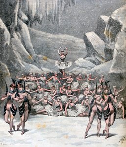 स्नो बैले, वॉयज से चंद्रमा तक जैक्स ऑफ़ेनबैच, 1892 द्वारा हेनरी मेयर