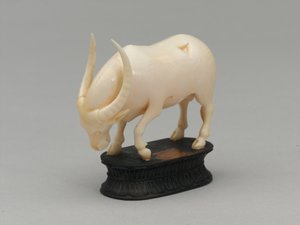 ब्लैक बिशप, शतरंज का टुकड़ा, भारत, 1820 लगभग