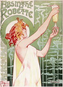 Privat Livemont . द्वारा Absinthe Robette पोस्टर