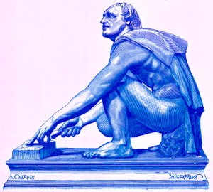 द ग्राइंडर, विक्टर डुरु द्वारा &39;रोम का इतिहास&39; का चित्रण, 1884 (डिजिटल रूप से बढ़ी हुई छवि) प्रकाशित