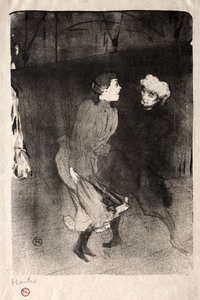 एमिलिएन डी एलेकॉन और मारिलेटा ऑफ़ द फोलेज़-बर्गेरे, 1893। द्वारा हेनरी डे टूलूस लॉटरेक