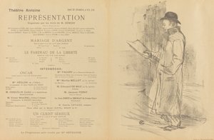 सिल्वर वेडिंग, द बर्डन ऑफ़ लिबर्टी, ए सीरियस क्लाइंट [रेक्टो], 1897। द्वारा हेनरी डे टूलूस लॉटरेक