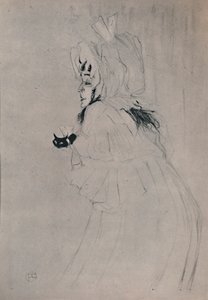 मिस मई बेल्फ़ोर्ट का स्वागत करते हुए, c.1895, 1946। द्वारा हेनरी डे टूलूस लॉटरेक