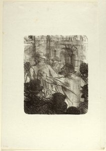 टेक्सटाइल मार्केट, क्राको, सिनाई के पाद से द्वारा Henri de Toulouse-Lautrec