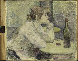 हैंगओवर (Suzanne Valadon) 1887-89 द्वारा हेनरी डे टूलूस लॉटरेक