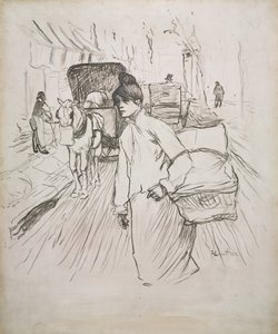 द लॉन्ड्रेस, 1888। द्वारा हेनरी डे टूलूस लॉटरेक