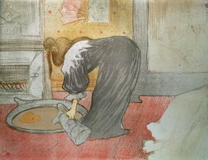 "एल्स", 1896 से टब पर महिला द्वारा हेनरी डे टूलूस लॉटरेक