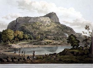 बारामहल में रियाकोटा, प्लेट बारहवीं, डैनियल हैवेल द्वारा उकेरी गई (1785-1826) 1809 (उत्कीर्णन)