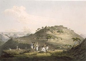 एबिसिनिया में डिक्सन का शहर, डैनियल हैवेल (1785-1826) 1809 (एक्वाटिंट) द्वारा उकेरा गया