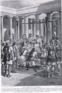 द ग्रोन्स ऑफ़ द ब्रिटान्स, &39;हचिन्सन हिस्ट्री ऑफ़ द नेशन्स&39;, c.1910 से दृष्टांत