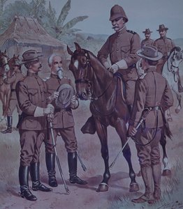 स्पेनिश-अमेरिकी युद्ध 1898, अमेरिकी सैनिकों ने क्यूबा में जनरल लॉटन, कमांडर सेकेंड डिवीजन, 5वीं सेना कोर पर चढ़ाई की द्वारा हेनरी अलेक्जेंडर ओग्डेन