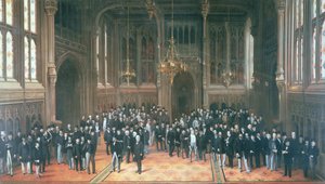 सदस्यों की लॉबी, संसद के सदनों, 1872-73