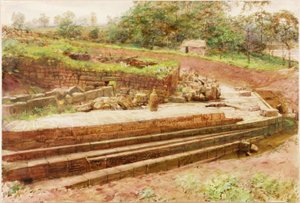 Cilurnum (कागज पर गौचे, पेंसिल और वॉटरकलर) द्वारा हेनरी बर्डन रिचर्डसन