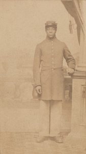 एक अज्ञात संघ सैनिक का कार्टे-डे-विज़िट, 1862-1884। द्वारा हेनरी सी. कुशिंग