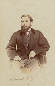 सैमुअल एली का कार्टे-डे-विज़िट पोर्ट्रेट, 1862-1869। द्वारा हेनरी सी. फिलिप्स
