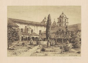 गार्डन, मिशन सांता बारबरा, 1888।