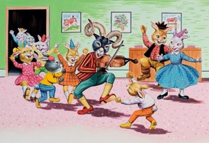 Brer Rabbit&39;s House में एक पार्टी