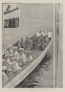Cronje, उनकी पत्नी, बेटा और स्टाफ ने HMS डोरिस के सशस्त्र कटर में परिवहन मिल्वौकी को संदेश दिया