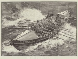Llandudno पर लाइफ-बोट सनलाइट नंबर 1 द्वारा मछुआरों का बचाव