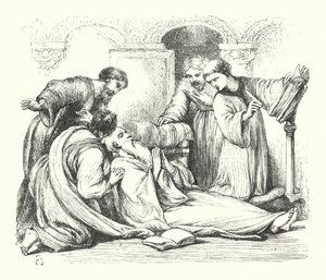 आदरणीय बेडे की मृत्यु (उत्कीर्णन)