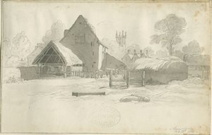 शेनस्टोन - फार्म: सीपिया ड्राइंग, एन डी [1788-1855] (ड्राइंग) द्वारा हेनरी कर्जन ऑलपोर्ट